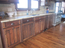 reclaimed wood cabinetry