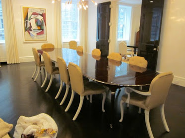 Louis xvi style extension dining table